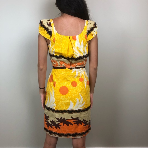 Anthro Plenty by Tracy Reese Cap Sleeve Mini - Picture 3 of 6